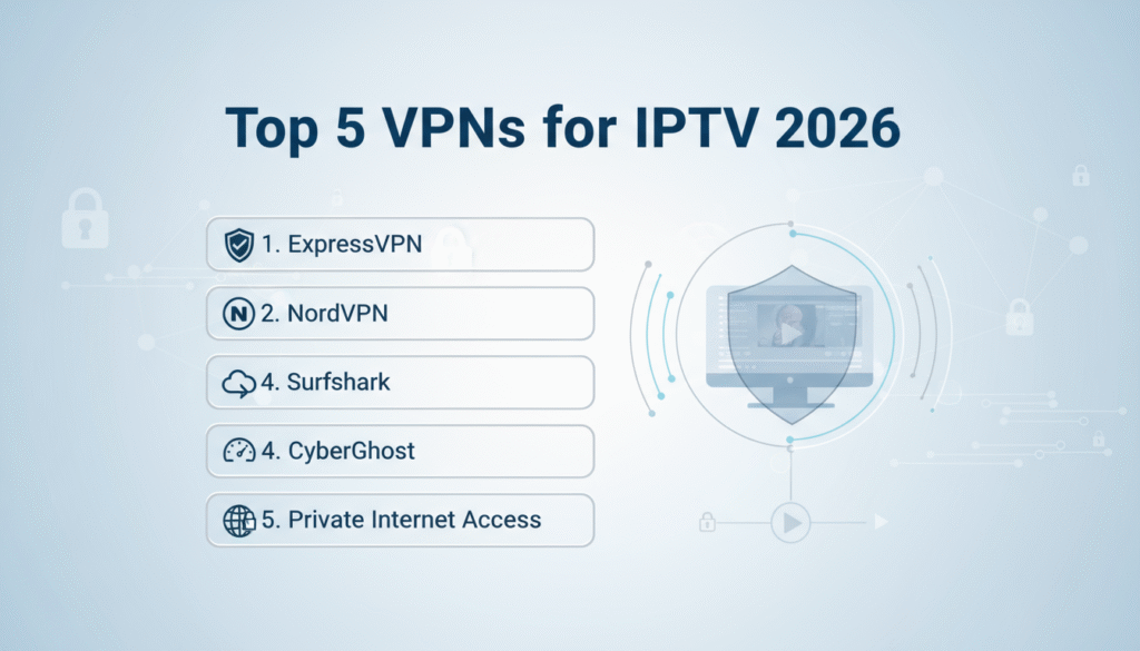 Top 5 VPNs for IPTV 2026